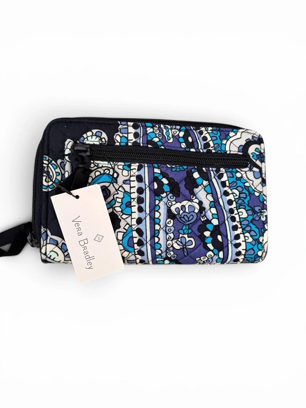 Vera Bradley Quilted Paisley Zip Wallet “Deep Night Paisley” NWT - Picture 3 of 4